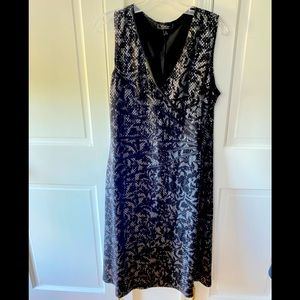 Dress barn collection sparkly lace dress size 16